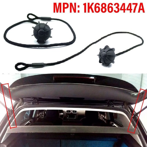 Car parcel shelf - shelf, string