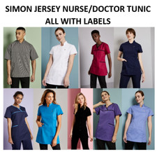 PROFESSIONAL NURSE DOCTOR SCRUBS TUNICS TROUSERS HEALTHCARE UNIFORM SIMON JERSEY