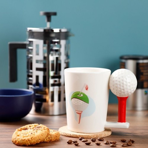 Ceramic golf ball and tee - ball,