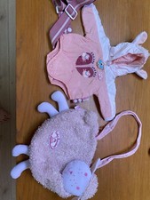 Baby Annabelle Clothes Bundle With Baby Carrier And Bag