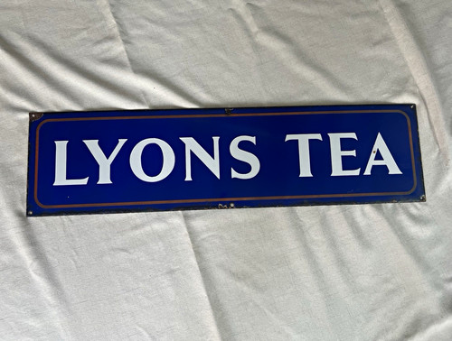 Lyons tea blue - lyons, enamel