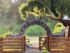 Moon Gate Natural Garden Wall - OO TT N GAUGE Model Railway Scenery 1:76,120,148