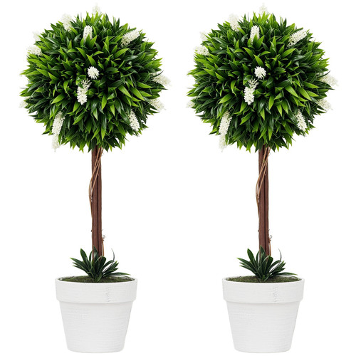 Set potted artificial - set, 2