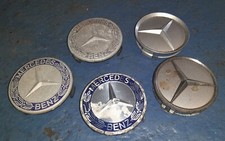 Mercedes Alloy Wheel Centre Caps X5 Genuine (Spares, W202 C Class, W208 CLK))