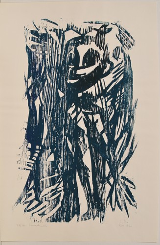 David maria kiss woodblock - david,