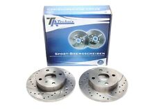 TA Technix sport brake discs set VA for Toyota Corolla liftback compact SW
