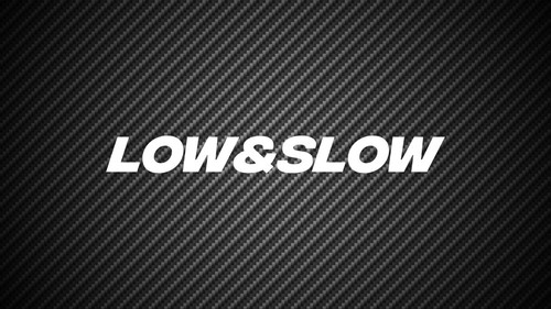 Low slow vinyl sticker - x,