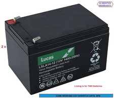 2 x 14AH Heavier Duty than