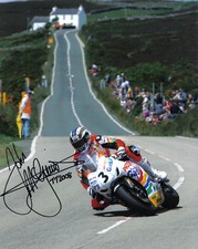 John McGuinness - 2008 Isle of Man TT Autographed 10 x 8 Picture.