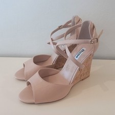 Dune Wedge Heel Sandals Nude