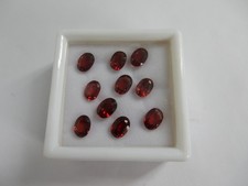 Garnet, 10pcs, shades of dark red, 10.35cts total.