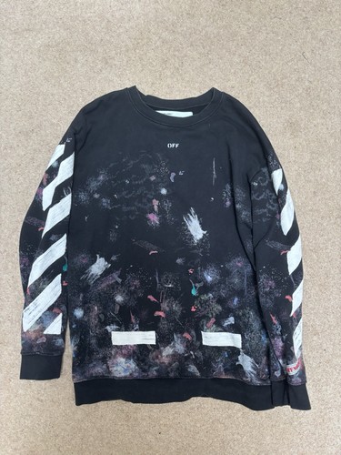 Off white galaxy jumper - white,
