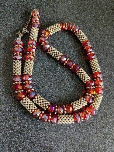 Vintage red gold beaded - vintage,