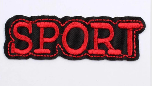Sport logo black red - x,
