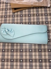 Ladies Jacques Vert Light Blue Clutch / Shoulder Bag Box 775