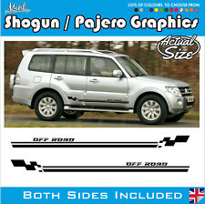 Mitsubishi Shogun Pajero 4x4 Off Road Side Stripes Decals Stickers Graphics 002
