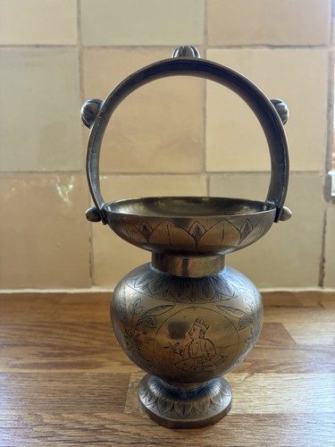 Antique indian brass - antique, kamandalu