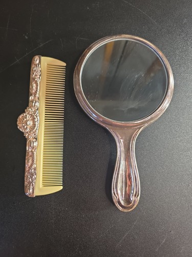 Women hand mirror silver - mirror,