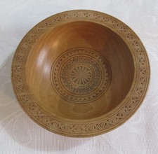 Small Carved Wooden Bowl