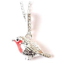 Equilibrium Robins Appear Cute Two Tone Necklace 334744