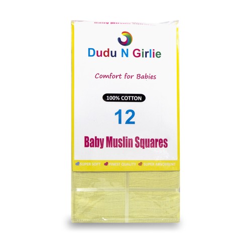 Yellow muslin squares cotton - yellow,