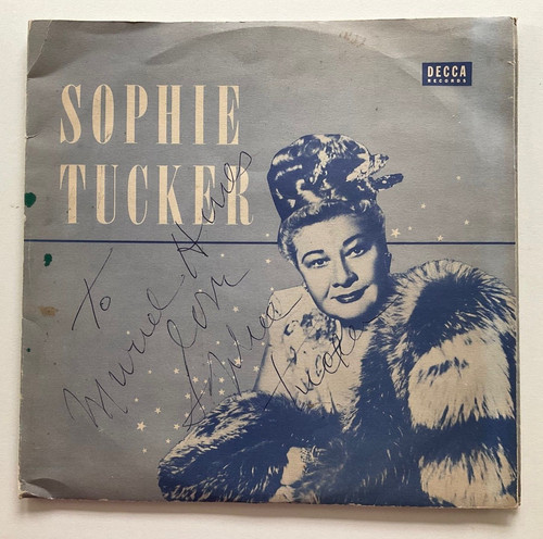 Sophie tucker signed two - sophie, ~