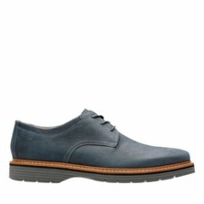 Clarks Mens Newkirk Plain Blue