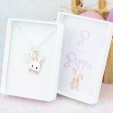 Easter Bunny Necklace, Girls