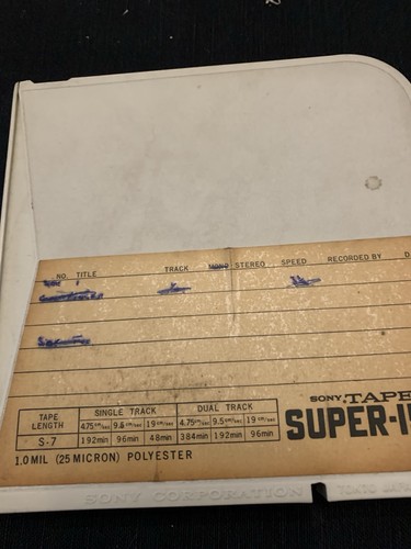 Sony super 150 reel - -, to