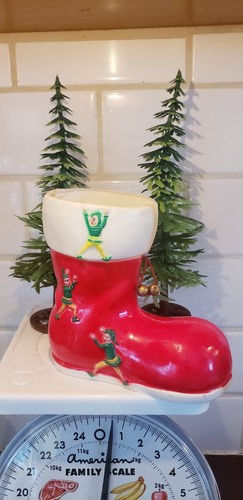 Vintage plastic santa - vintage, boot