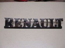 RENAULT CAR BADGE / NAMEPLATE, Used.
