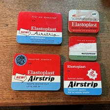 5 Vintage Plaster Tins