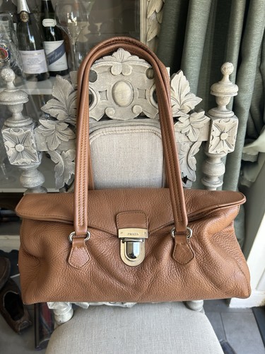 Prada brown calf leather - brown,
