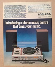Toshiba SM-3750 Stereo Music Centre Original UK Press Advert 1978