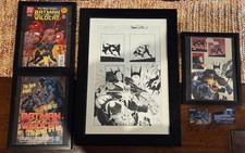 Original Art Batman VS Wildcat