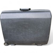Samsonite Large Vintage Hard Shell Suitcase Black 76x58x23cm – Lock & 2 Keys
