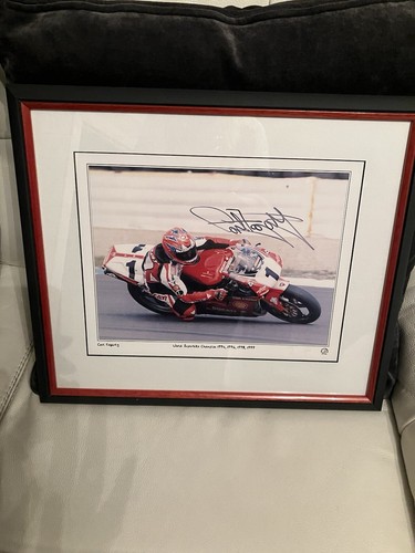 Carl fogarty signed print - carl,
