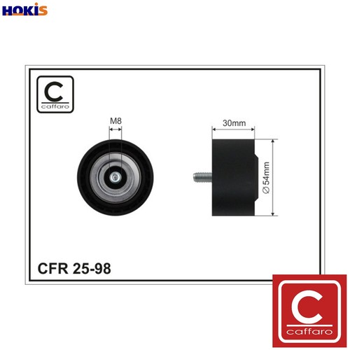 Deflectionguide pulley vribbed - deflectionguide,