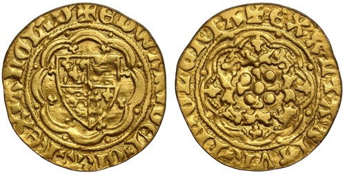 Edward iii quarter noble - iii, quarter-noble
