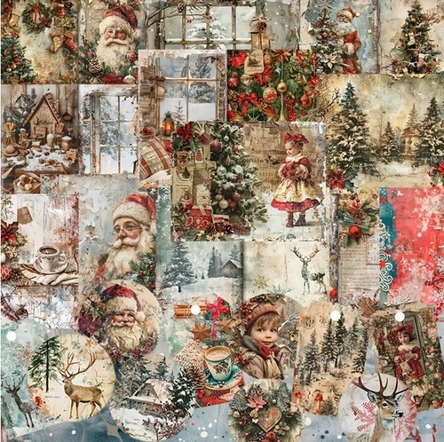 52pc vintage christmas santa - 52pc,