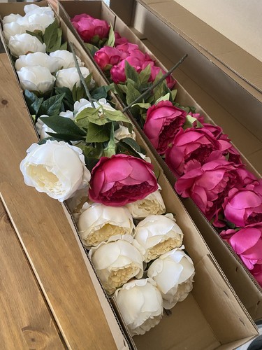 Artificial peony bouquet - peony,