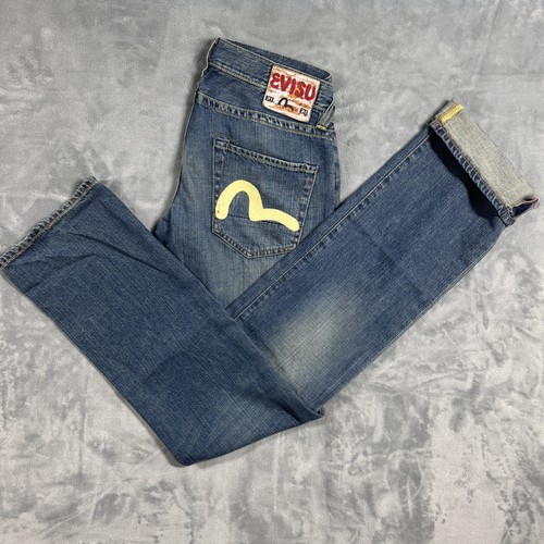 Evisu jeans size blue - evisu,