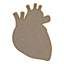 Human Heart MDF Laser Cut