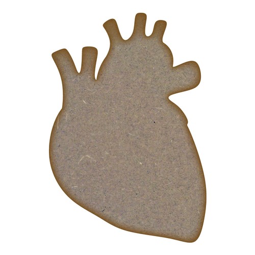 Human heart mdf - mdf, cut