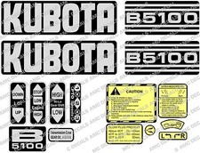 KUBOTA B5100 COMPACT TRACTOR DECAL STICKER SET