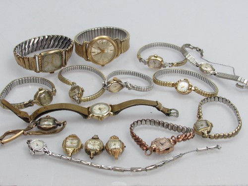 Watch lot parts - parts, scrap