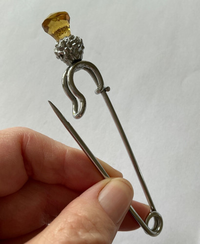 Vintage kilt pin brooch - vintage, 9cm
