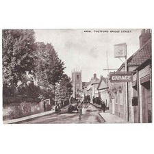 THETFORD Bridge Street, Norfolk Postcard by Photocrom Unused