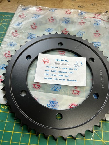 Rear sprocket for yamaha tzr - rear,