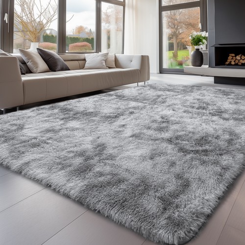 Fluffy rugs large shaggy rug - rugs,